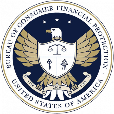 The seal of the Consumer Financial Protection Bureau (CFPB). PayPal sued them saying some of their rules were too far-reaching.